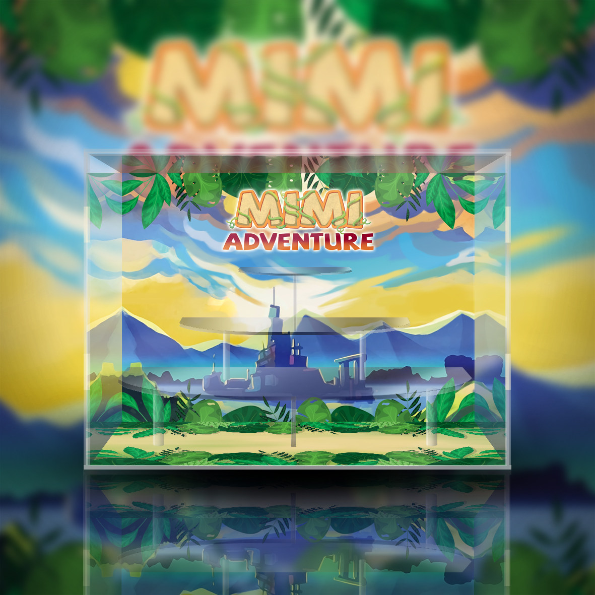 mimi蒙特大师adventure冒险系列潮玩盲盒手办专用亚克力展示盒