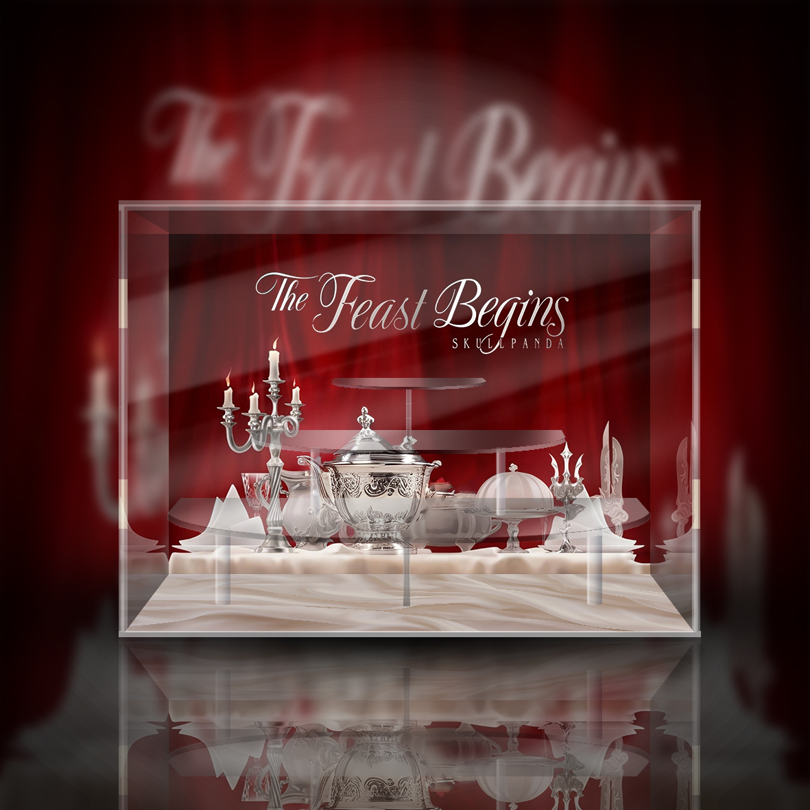 POPMART泡泡玛特 Skullpanda 餐桌系列 展示盒