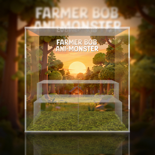 FARMER-BOB怪奇夜游团 BOB 一代搪胶 怪气守护者 展示盒