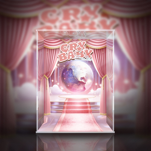 POPMART泡泡玛特Crybaby shiny shiny毛绒 潮玩专用展示盒