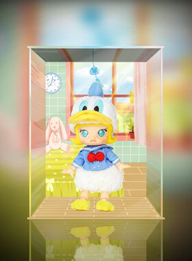 POPMART泡泡玛特 MOLLYBJD唐纳德&黛西迪士尼娃娃黛丝展示盒