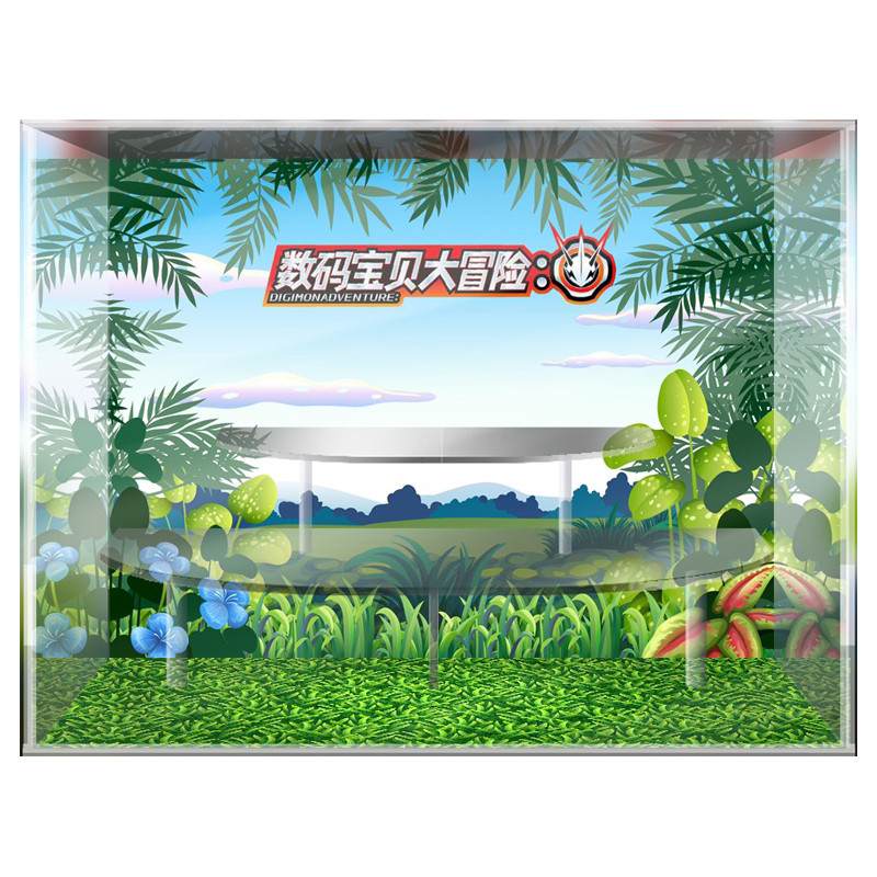 数码宝贝大冒险盲盒手办展示盒