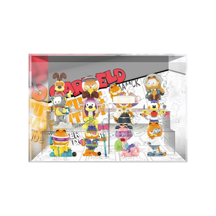 POPMART泡泡玛特 加菲猫 未来幻想系列 潮玩 盲盒专用展示盒