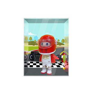 FARMER BOB赛车手 150% 限定大娃 潮玩盲盒展示盒