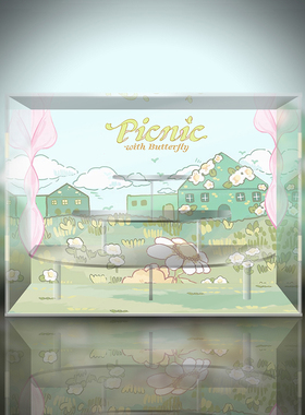 找寻独角兽 AAMY春日精灵系列 潮玩 盲盒防尘亚克力展示盒