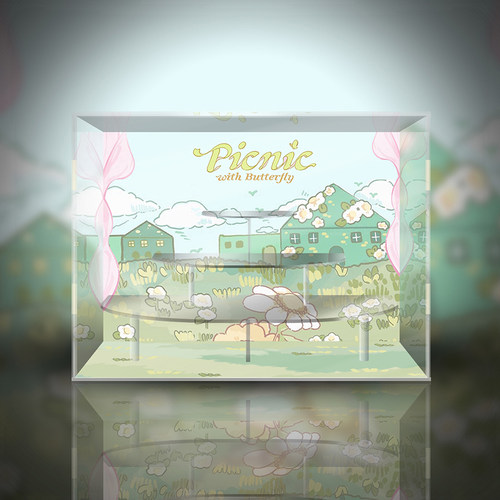 春日精灵系列潮玩盲盒展示盒