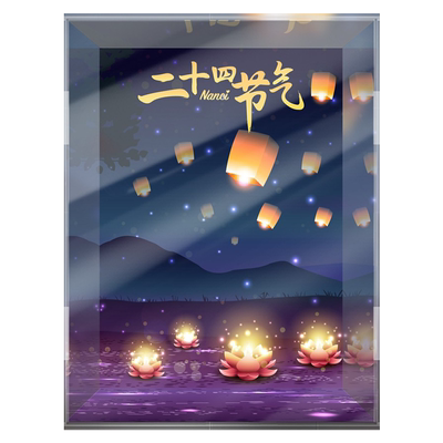 泡泡玛特 囡茜大暑大娃BJD娃娃手办收纳防尘盒专用展示盒