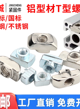 欧标T型螺母304不锈钢铝型材专用20/3040/45M4M5M6M8锤头船形国标