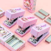 一正库洛米mini订书机套装 YZ880101大号24 6书钉学生用迷你钉书器