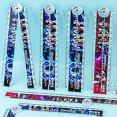 一正奥特曼折叠尺YZ7527学生适用30CM卡通创意塑料可折叠15CM直尺