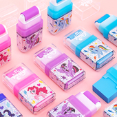 一正小马宝莉滚轮橡皮擦YZ3505女生用卡通可爱创意干净少碎屑胶擦