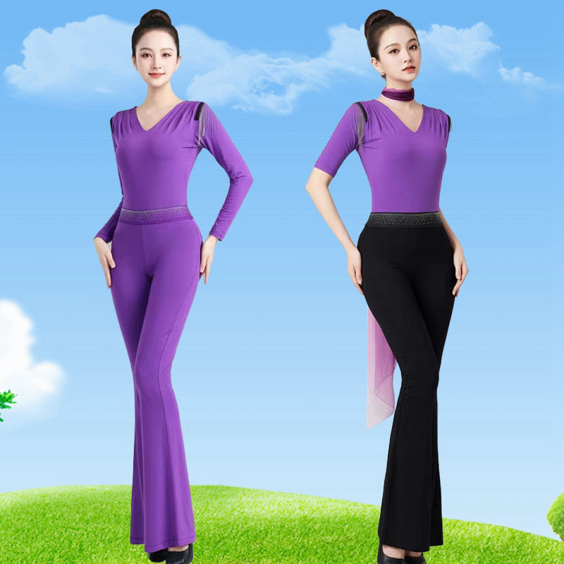 形体服女连体修身舞蹈套装
