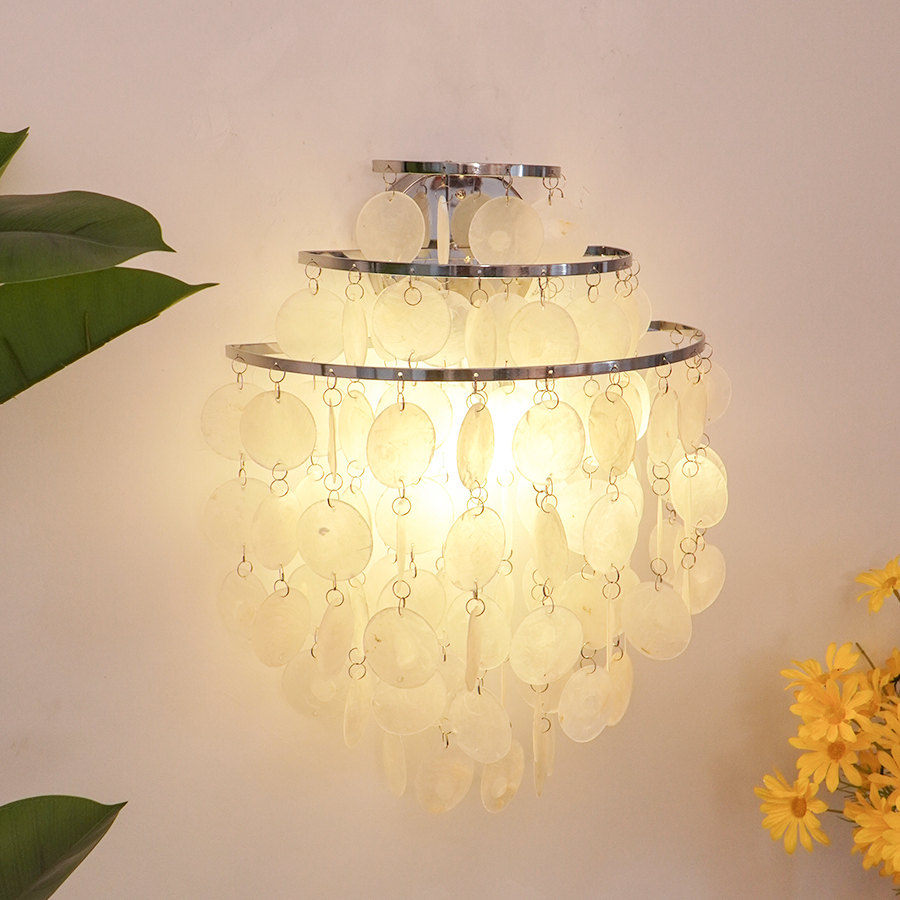 爱丽莎Verpan法式轻奢天然贝壳灯