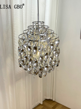 爱丽莎丹麦Verpan Spiral轻法式螺旋瀑布餐厅吊灯设计师意大利灯