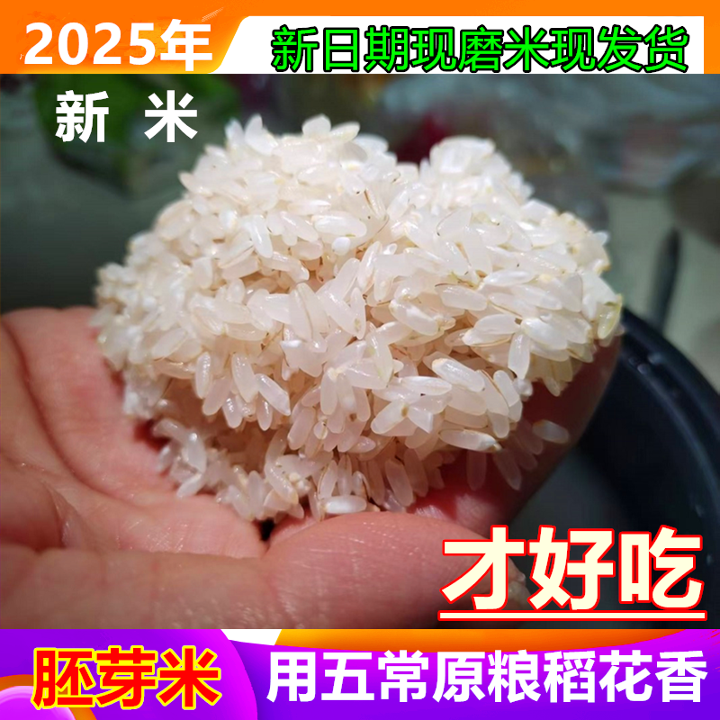 五常胚芽米原粮稻花香2号东北五谷杂粮留胚新米现磨真空锁鲜1斤装