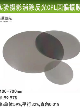 ZLM圆形滤光膜CPL圆偏PL线偏光膜