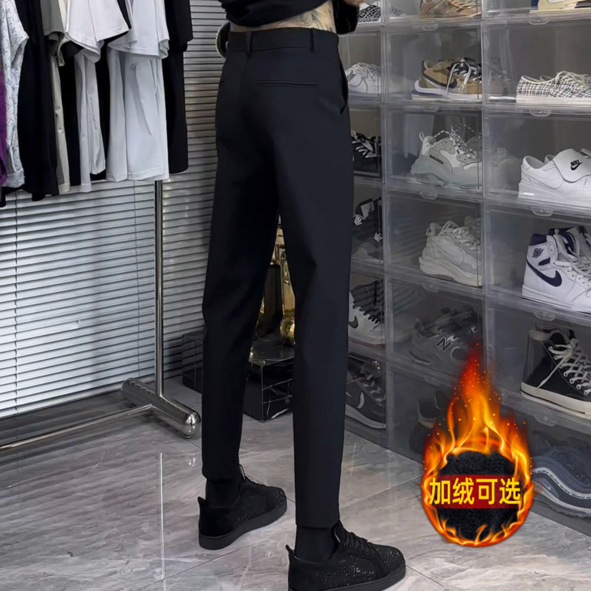 九分小脚痞帅休闲小西裤