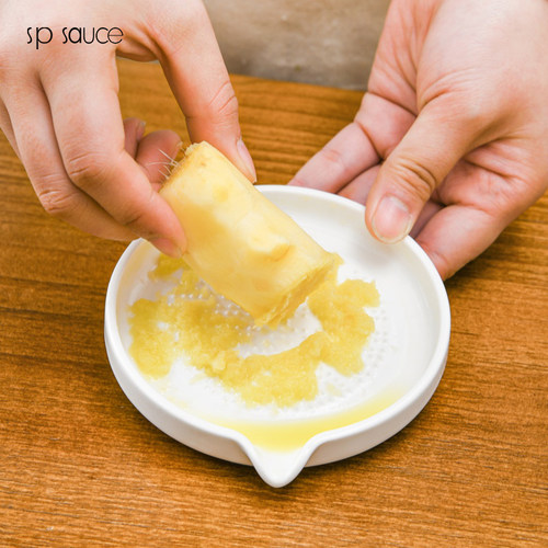 陶瓷磨姜泥神器手动捣蒜蓉研磨器蒜泥器钵擦姜末姜汁器家用磨蒜器