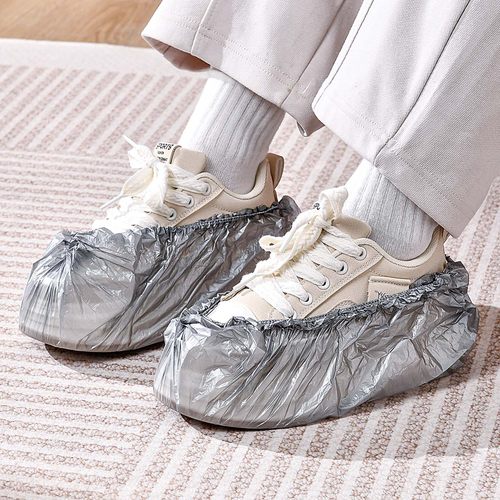 一次性鞋套家用室内加厚防水防滑学生机房专用反复使用儿童脚套