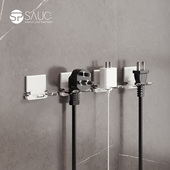 日本插头固定器插头挂钩挂钩收纳挂插头神器厨房电源置物架免打孔