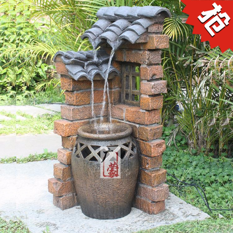 European style originality Countryside Flowing water fountain a decoration Garden balcony courtyard ornament indoor outdoors Waterfront Decorationin the Home accessories , Decoration  category - from Buy2taobao.com to provide professional Taobao agent buy service