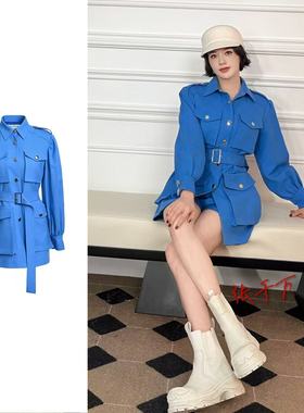 【设计师品牌CBCB】蓝色外套