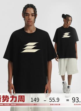 LOSTCTRL 国潮美式重磅纯棉情侣短袖T恤男女夏季宽松印花logo半袖