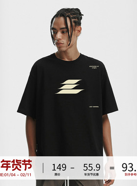 LOSTCTRL国潮美式logo印花短袖T恤男女夏季重磅纯棉宽松圆领体恤