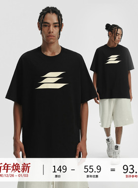 LOSTCTRL 国潮美式重磅纯棉情侣短袖T恤男女夏季宽松印花logo半袖