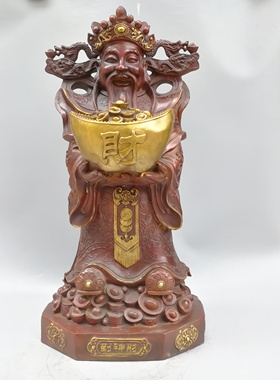 纯铜客厅开业供奉摆件财神爷