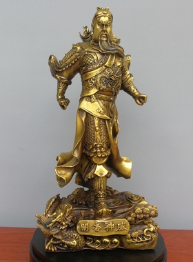 纯铜关公摆件武财神爷