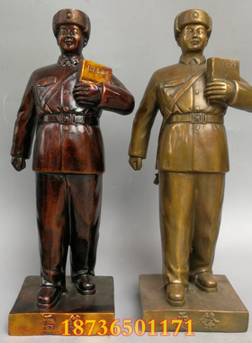 纯铜全身站像摆件工艺品