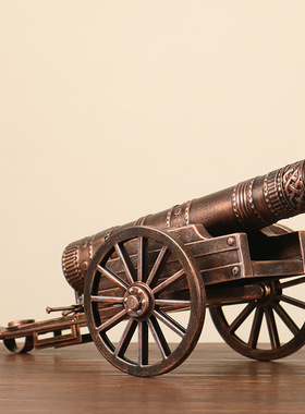 铁艺复古店铺橱窗大炮模型摆件