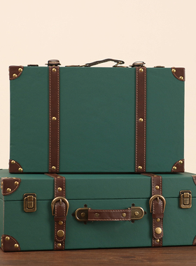 橱窗装饰道具箱子手提箱子复古