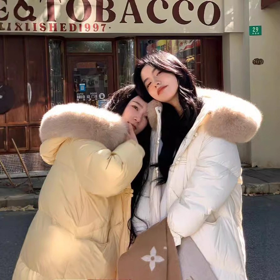 网红风羽绒服女款2026新款中长款高级感今年流行加厚过膝冬季长款