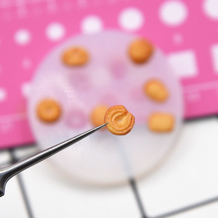 超轻粘土滴胶UV胶迷你食玩饼干模具曲奇小饼干夹心奥利奥硅胶磨具