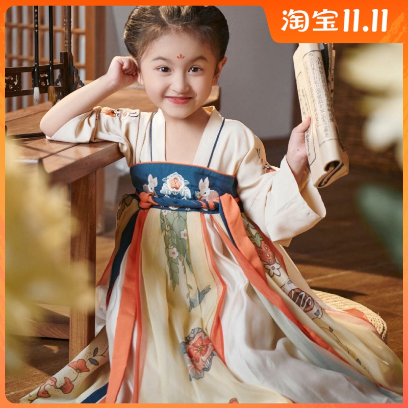 女童汉服2025新款儿童中国风古装