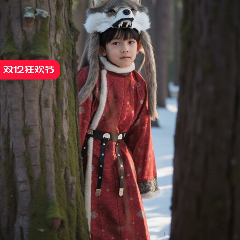 特别暖和！是织金袍送金属皮带