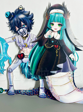 冥蛇佩姬艾琳雷蒙德疯象哑女小丑全身可动纸片人DIY卡通手工材料