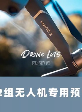 专业DJI大疆无人机Dlog视频MAVIC2预设FCPX/AE/PR/达芬奇调色LUTS