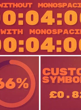 AE插件脚本-数字快速增长记时秒表百分比数字增长倒计时动画插件