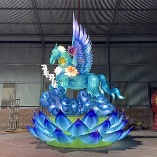 大型户外节日马年花灯造型定制春节元宵灯会彩灯厂家传统花灯定制