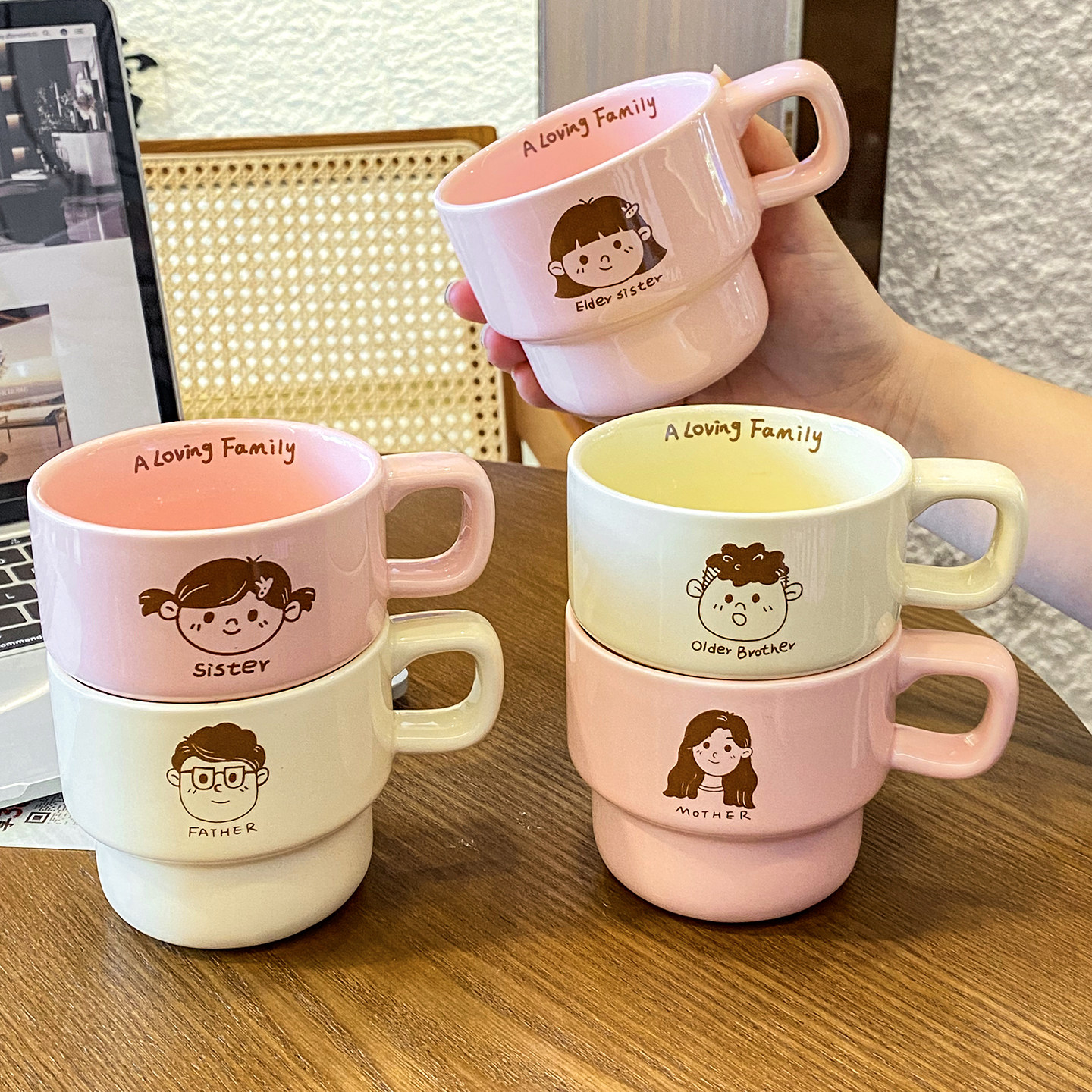 亲子家庭马克杯，专属自己的杯子