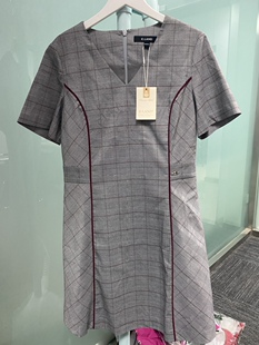 ELAND依恋短袖连衣裙特显瘦夏季新款三标齐全特价包邮
