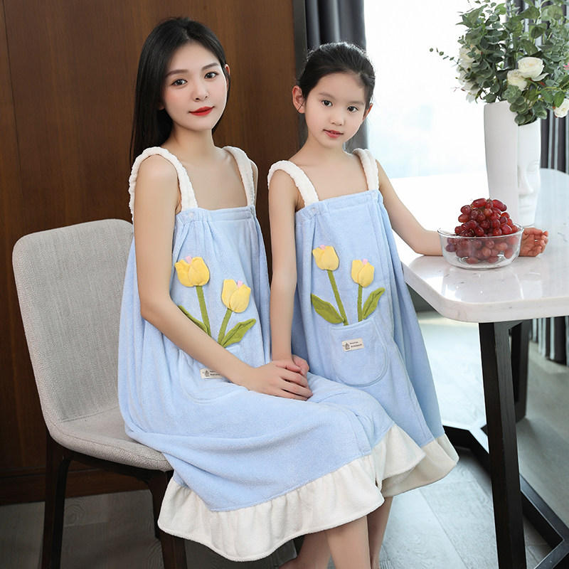 浴巾女可穿可裹家用非纯棉吸水浴袍大人抹胸游泳浴裙2025新款,居家布艺,浴巾,淘宝优惠券,粉丝福利购,淘宝优惠卷