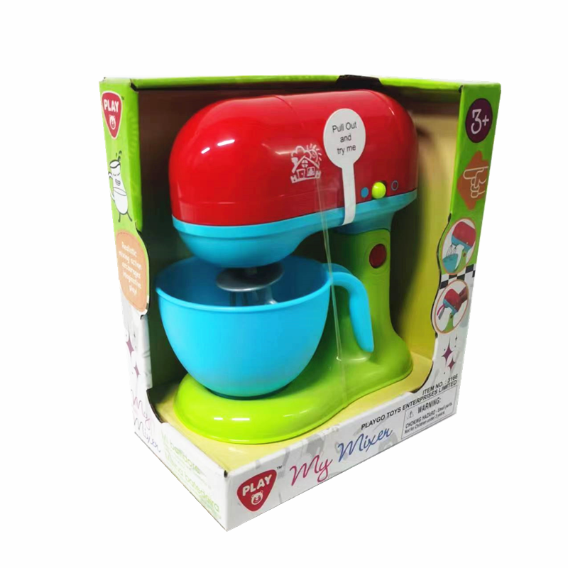 playgo贝乐高电动玩具时尚搅拌机仿真小家电儿童过家家玩具