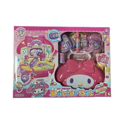 HELLO KITTY美乐蒂医疗箱儿童女孩过家家角色扮演医护套装玩具