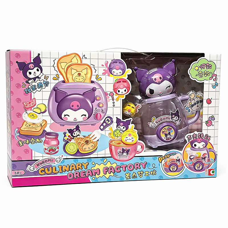 Hello kitty凯蒂猫库洛米茶点梦工坊茶壶烤箱儿童仿真过家家玩具