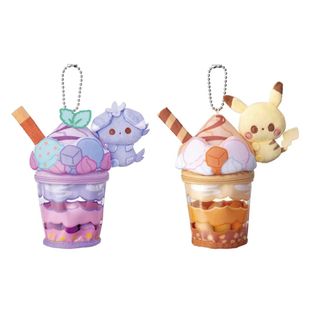 TAKARA TOMY 口袋妖怪 Poke Peace 皮卡丘 芭菲毛绒甜点玩偶挂件