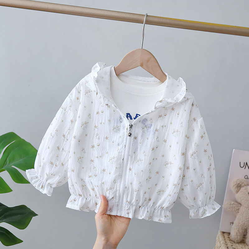 女童薄款防晒服外套2026新款儿童夏装女宝宝空调衫小孩夏季防晒衣